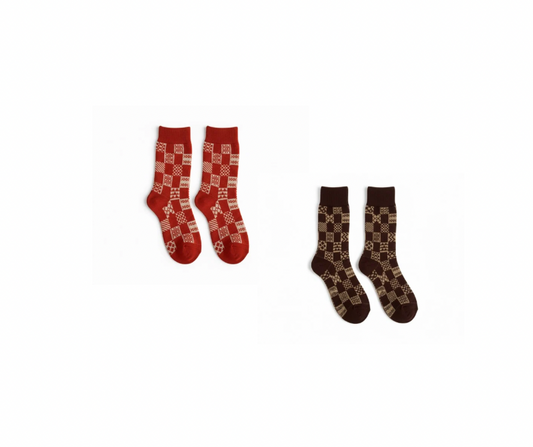 Sets of Pattern Crew Socks