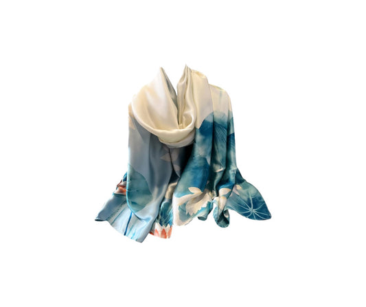 Mulberry Floral Silk Scarf